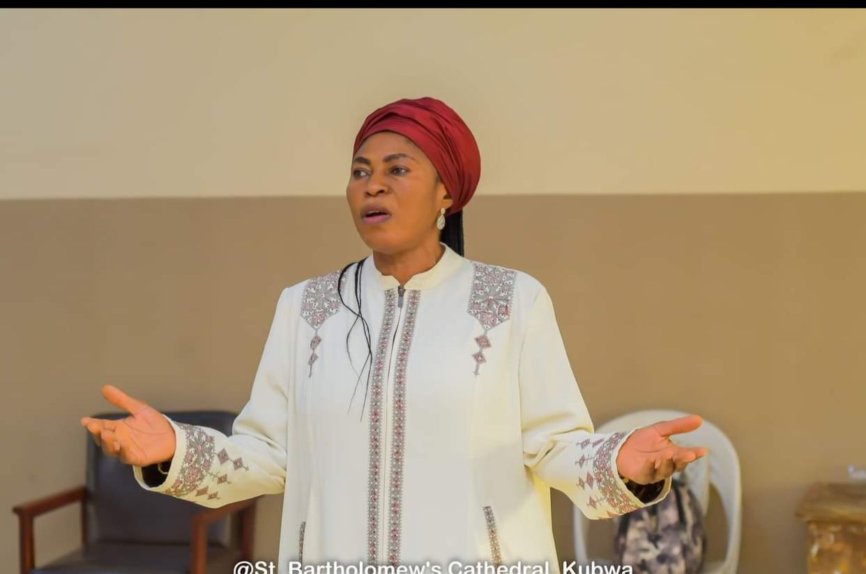 Worship leader singing